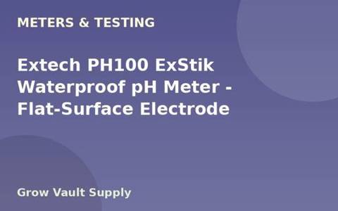 Extech PH100 ExStik Waterproof pH Meter — Flat-Surface Electrode