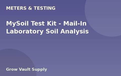 MySoil Test Kit — Mail-In Laboratory Soil Analysis