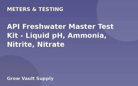 API Freshwater Master Test Kit — Liquid pH, Ammonia, Nitrite, Nitrate