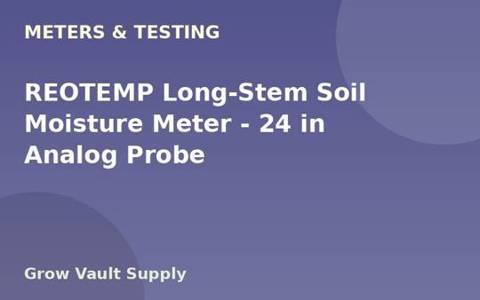 REOTEMP Long-Stem Soil Moisture Meter — 24 in Analog Probe