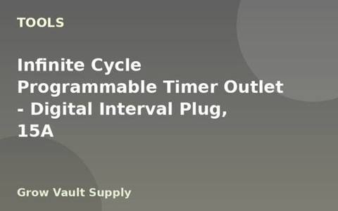 Infinite Cycle Programmable Timer Outlet — Digital Interval Plug, 15A