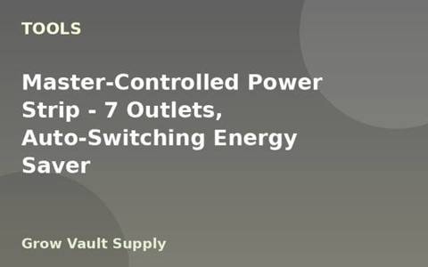 Master-Controlled Power Strip — 7 Outlets, Auto-Switching Energy Saver