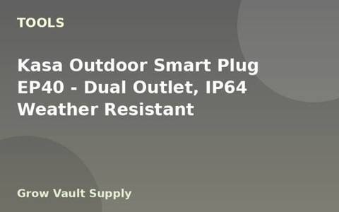 Kasa Outdoor Smart Plug EP40 — Dual Outlet, IP64 Weather Resistant
