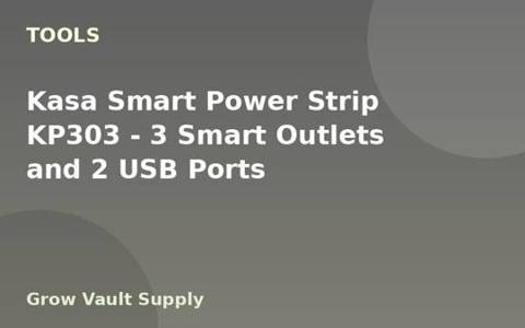 Kasa Smart Power Strip KP303 — 3 Smart Outlets and 2 USB Ports