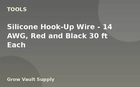 Silicone Hook-Up Wire — 14 AWG, Red and Black 30 ft Each