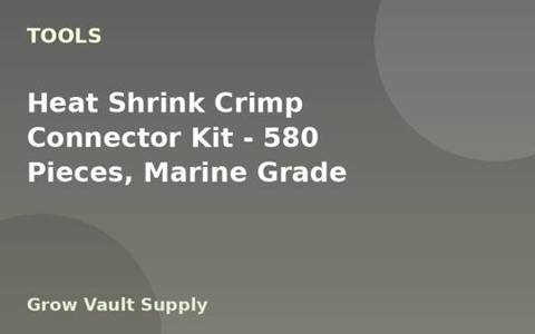 Heat Shrink Crimp Connector Kit — 580 Pieces, Marine Grade
