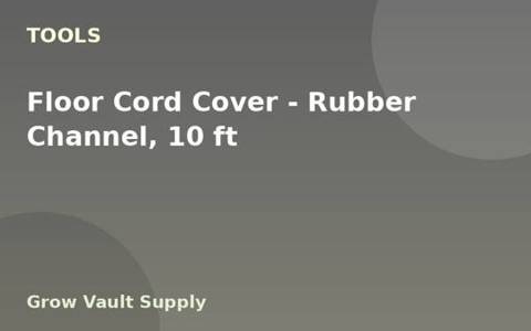 Floor Cord Cover — Rubber Channel, 10 ft