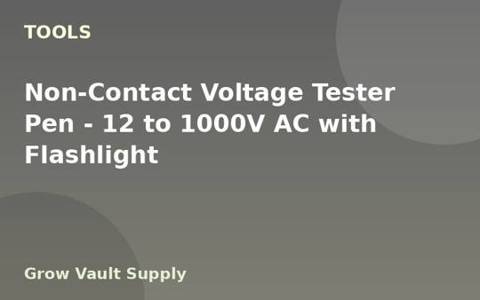 Non-Contact Voltage Tester Pen — 12 to 1000V AC with Flashlight