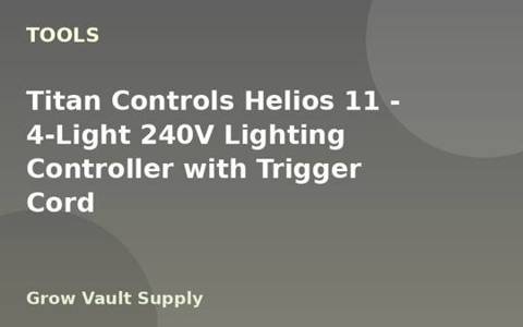 Titan Controls Helios 11 — 4-Light 240V Lighting Controller with Trigger Cord