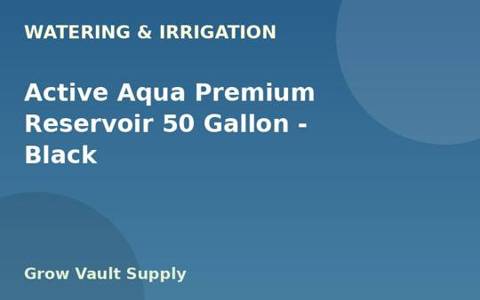 Active Aqua Premium Reservoir 50 Gallon — Black