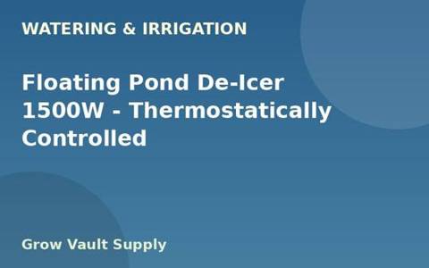 Floating Pond De-Icer 1500W — Thermostatically Controlled