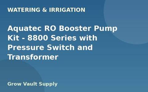 Aquatec RO Booster Pump Kit — 8800 Series with Pressure Switch and Transformer