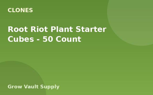 Root Riot Plant Starter Cubes — 50 Count