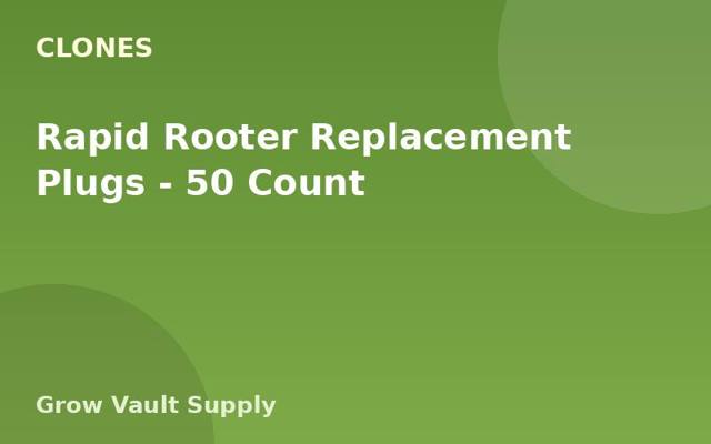 Rapid Rooter Replacement Plugs — 50 Count
