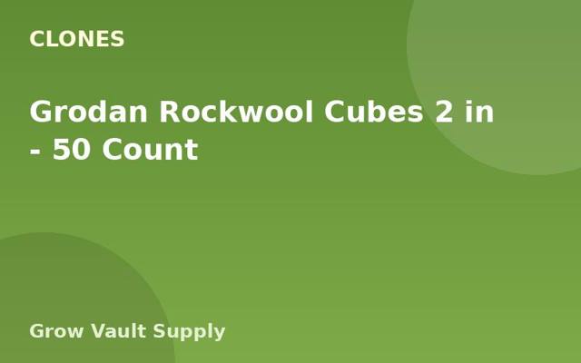 Grodan Rockwool Cubes 2 in — 50 Count