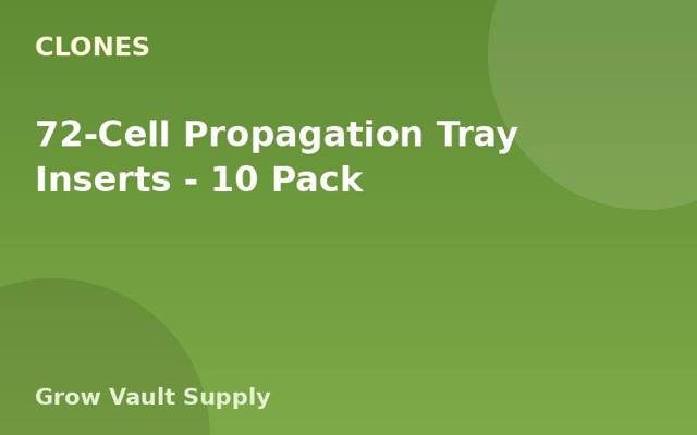 72-Cell Propagation Tray Inserts — 10 Pack