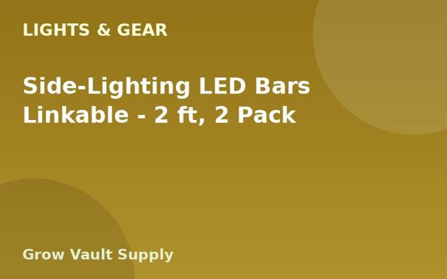 Side-Lighting LED Bars Linkable — 2 ft, 2 Pack