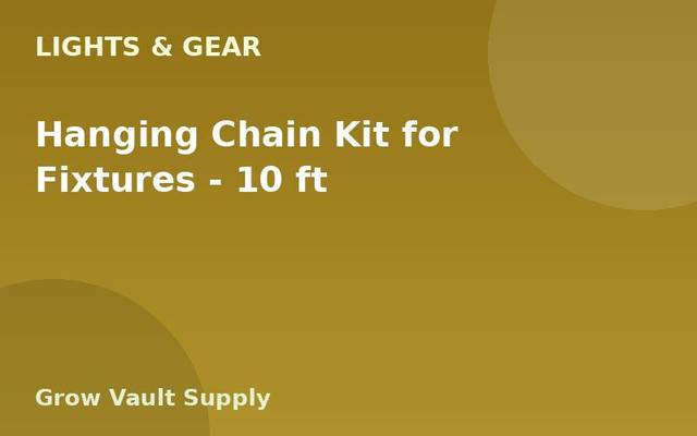 Hanging Chain Kit for Fixtures — 10 ft