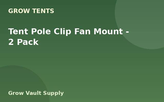 Tent Pole Clip Fan Mount — 2 Pack