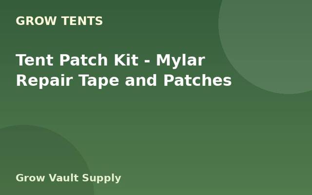 Tent Patch Kit — Mylar Repair Tape and Patches