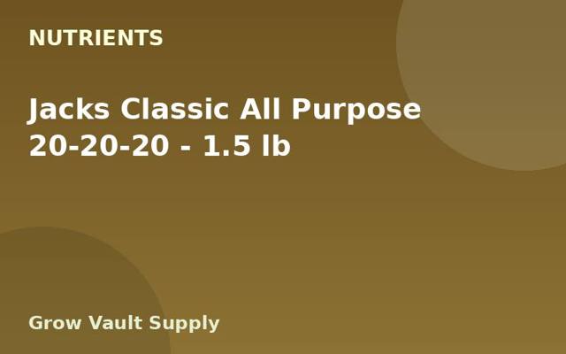 Jacks Classic All Purpose 20-20-20 — 1.5 lb