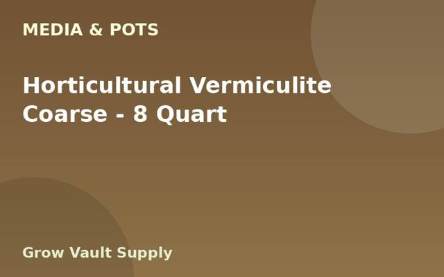 Horticultural Vermiculite Coarse — 8 Quart