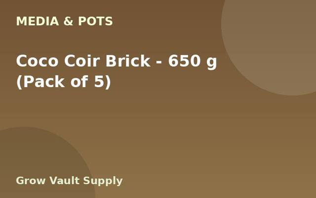 Coco Coir Brick — 650 g (Pack of 5)