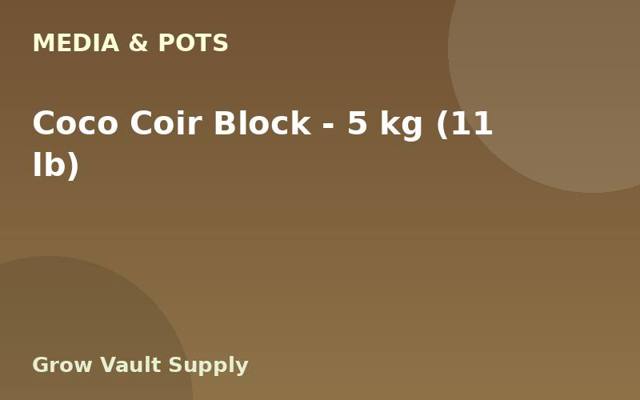 Coco Coir Block — 5 kg (11 lb)
