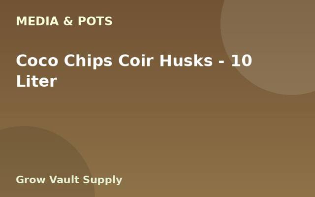 Coco Chips Coir Husks — 10 Liter