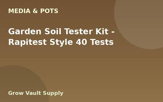 Garden Soil Tester Kit — Rapitest Style 40 Tests