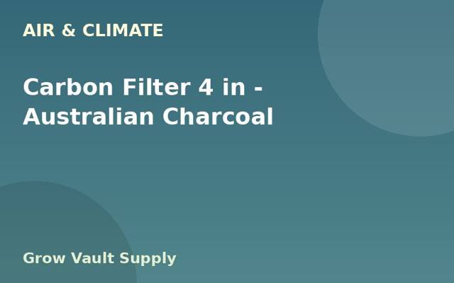 Carbon Filter 4 in — Australian Charcoal