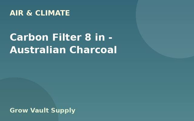 Carbon Filter 8 in — Australian Charcoal