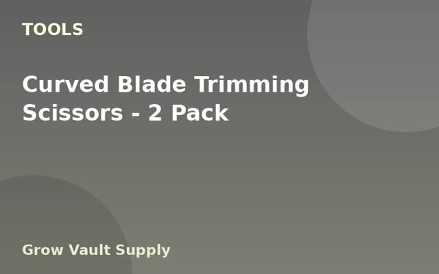 Curved Blade Trimming Scissors — 2 Pack