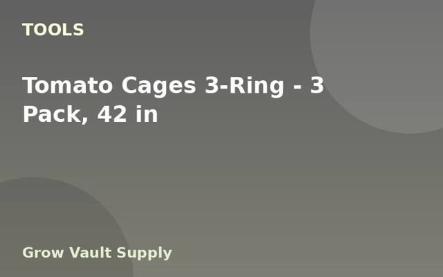 Tomato Cages 3-Ring — 3 Pack, 42 in