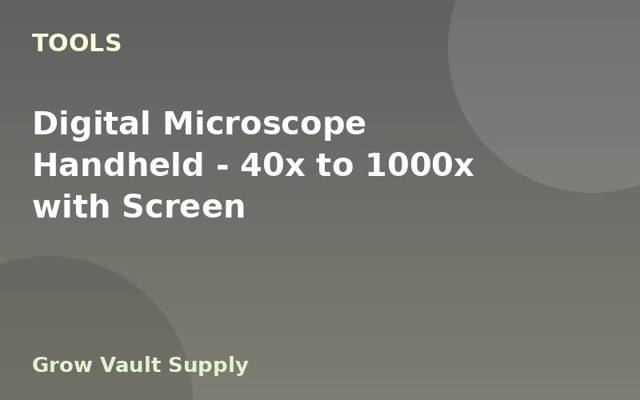 Digital Microscope Handheld — 40x to 1000x with Screen