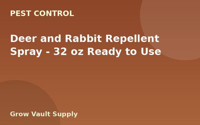 Deer and Rabbit Repellent Spray — 32 oz Ready to Use