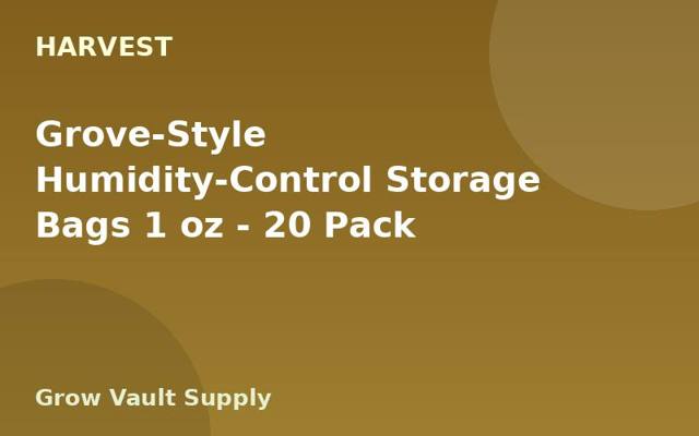 Grove-Style Humidity-Control Storage Bags 1 oz — 20 Pack