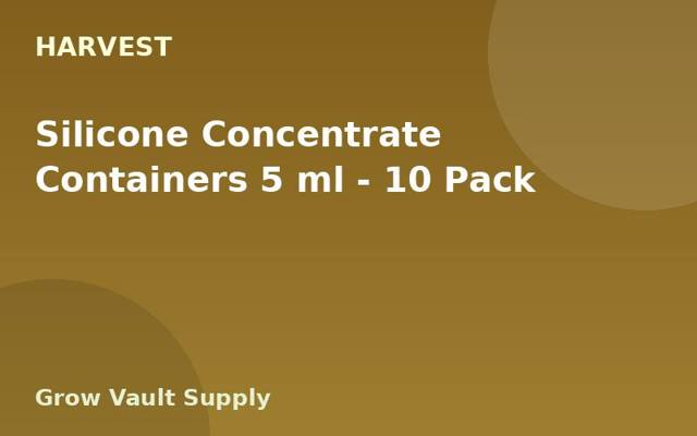 Silicone Concentrate Containers 5 ml — 10 Pack