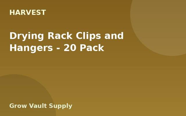 Drying Rack Clips and Hangers — 20 Pack