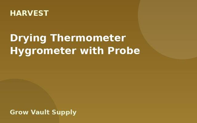 Drying Thermometer Hygrometer with Probe