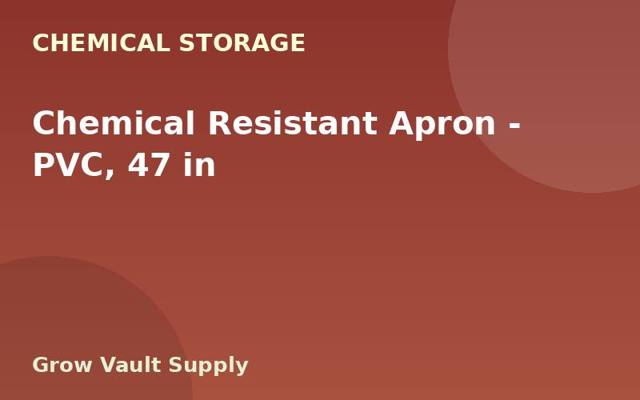 Chemical Resistant Apron — PVC, 47 in