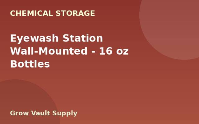 Eyewash Station Wall-Mounted — 16 oz Bottles