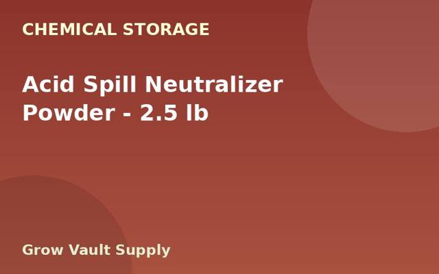 Acid Spill Neutralizer Powder — 2.5 lb