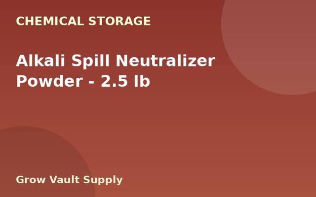 Alkali Spill Neutralizer Powder — 2.5 lb