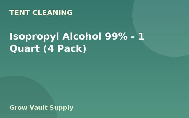 Isopropyl Alcohol 99% — 1 Quart (4 Pack)