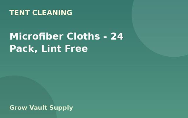 Microfiber Cloths — 24 Pack, Lint Free
