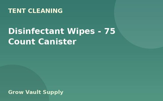 Disinfectant Wipes — 75 Count Canister