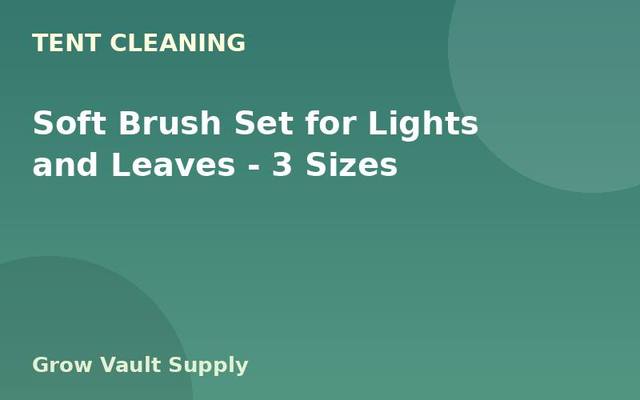 Soft Brush Set for Lights and Leaves — 3 Sizes