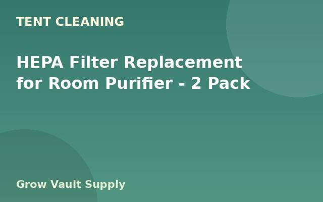 HEPA Filter Replacement for Room Purifier — 2 Pack