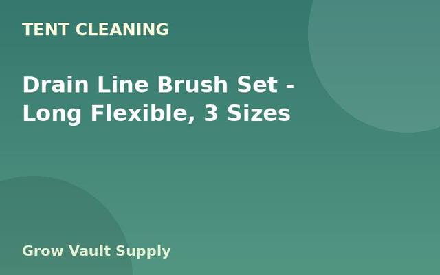 Drain Line Brush Set — Long Flexible, 3 Sizes